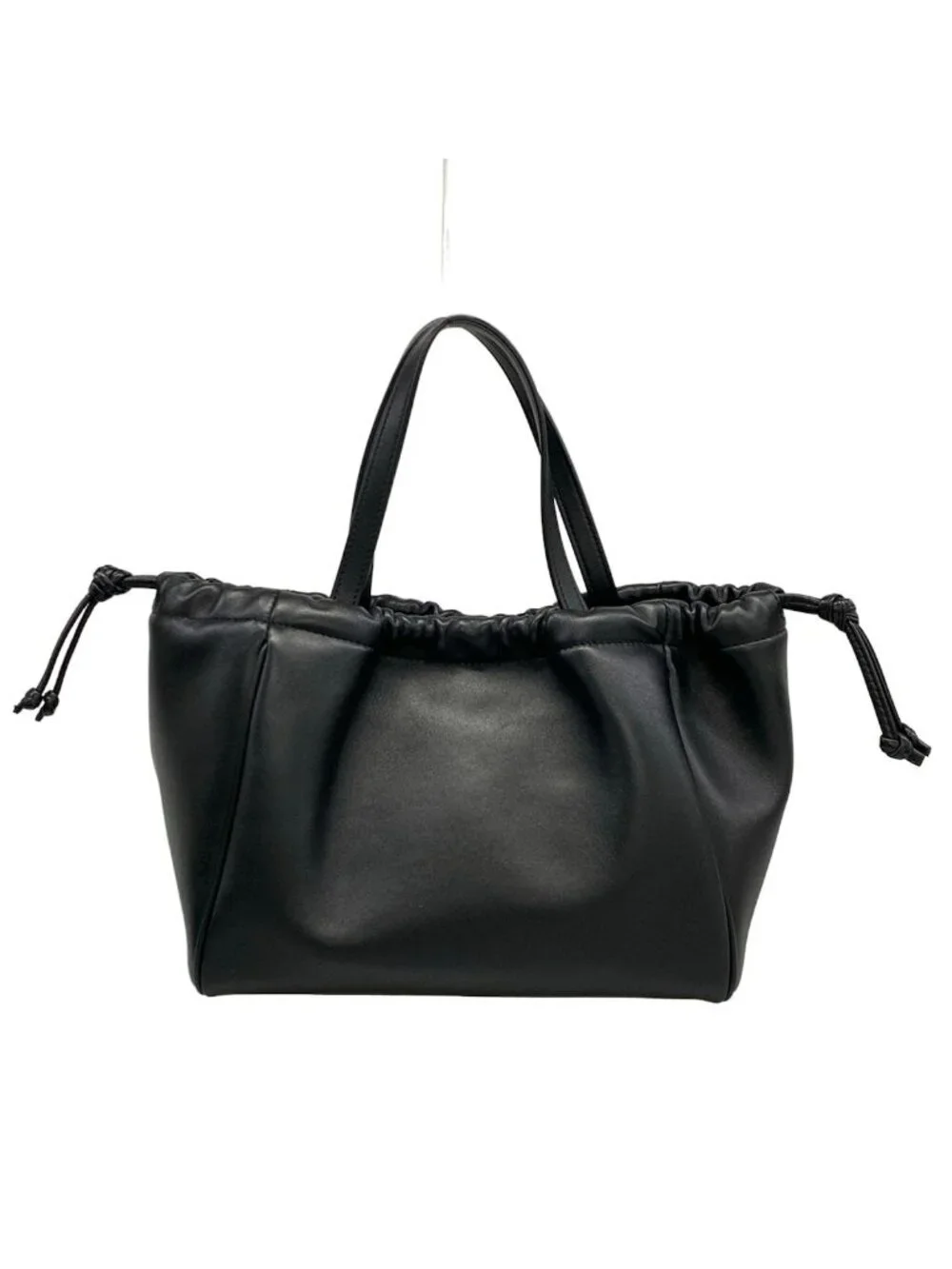 Celine Tote Small Cabas Drawstring Cuir Triomphe Black